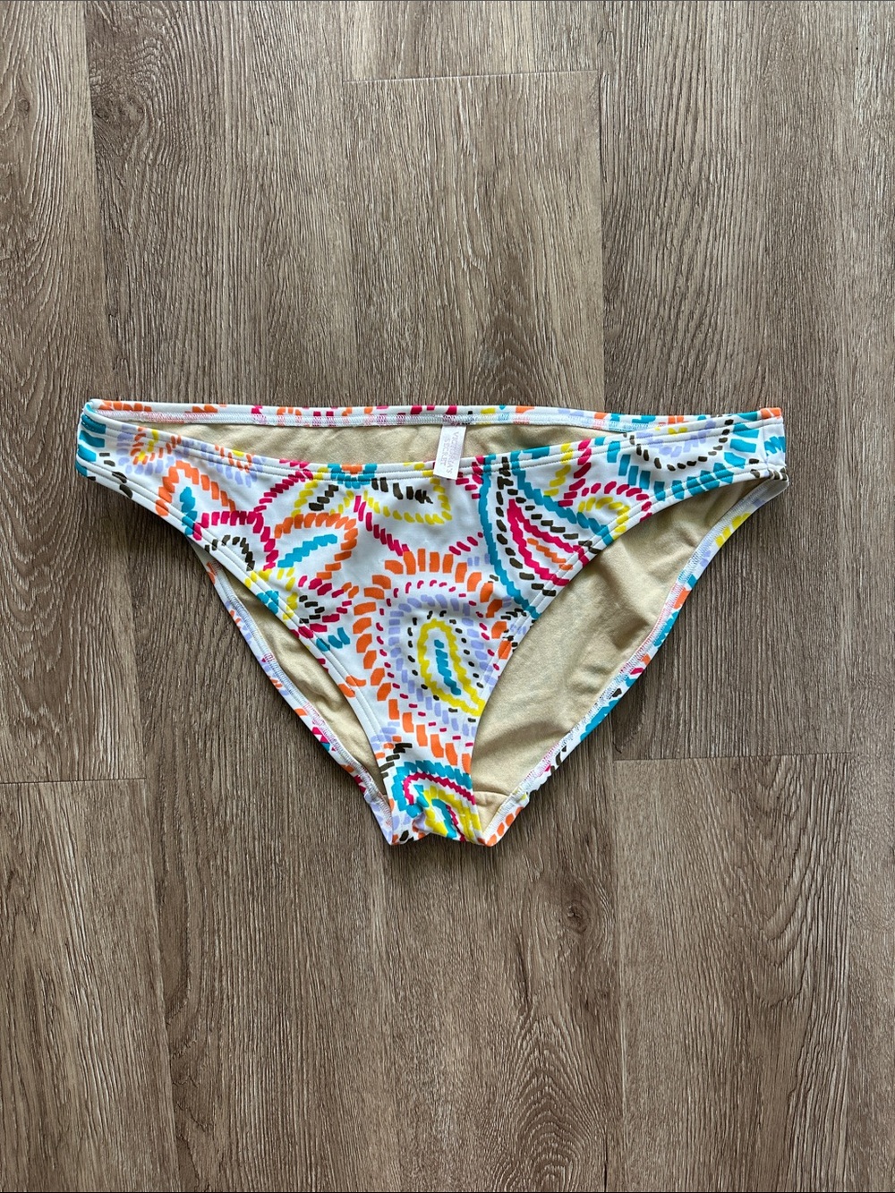 Victoria's Secret Low Rise Bikini Bottom Multi Color Large‎ Y2K Vintage